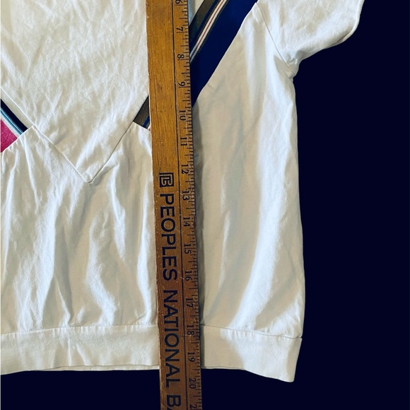 T-Shirt in Short Serve Stripe Blue Pink Small - Picture 5 of 5